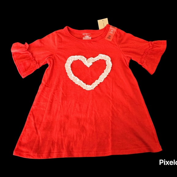 🥰NWT Girls White and Red shirt bundle size 4T. - Picture 3 of 5